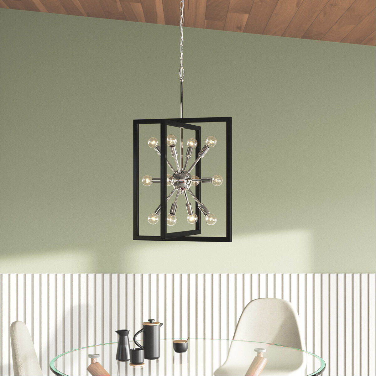 Xander 12 Light 18.5 inch Chrome Pendant Ceiling Light